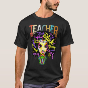 Afroamerikanischer Geschichtslehrer für Schwarze F T-Shirt