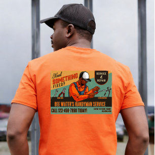Afroamerikanischer Handwerker Werbeartikel anpasse T-Shirt