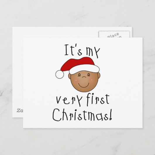 Afroamerikanischer Junge 1. Weihnachten (Vorne/Hinten)