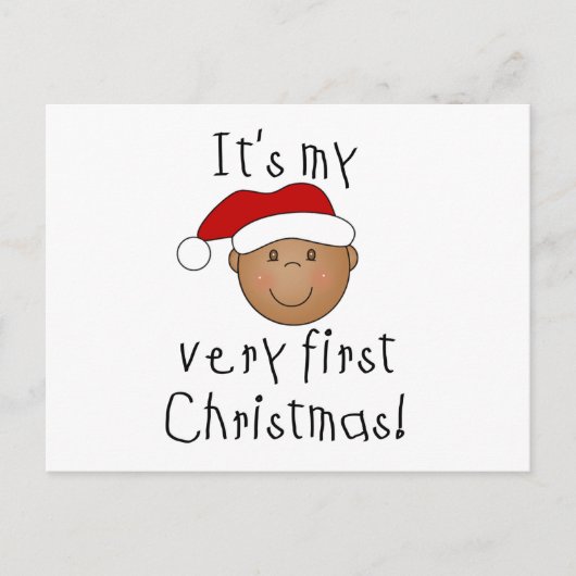 Afroamerikanischer Junge 1. Weihnachten (Vorderseite)