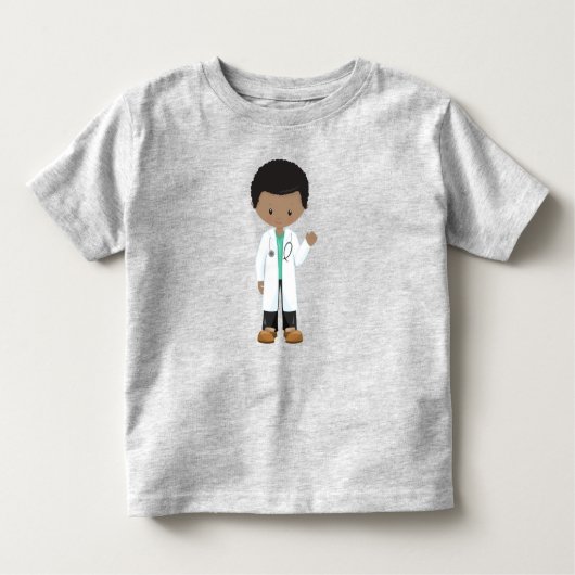 Afroamerikanischer Junge, Doktor, Labrador Coat, M Kleinkind T-shirt (Vorderseite)