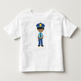 Afroamerikanischer Junge, Polizist, Polizeibeamter Kleinkind T-shirt