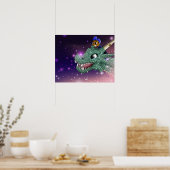 Afroamerikanischer Junge und Drache Poster (Küche)