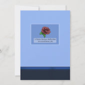 Afroamerikanischer Junge und Kuchen zum Geburtstag Einladung (Rückseite)