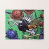 Afroamerikanischer Junge und Strauß Puzzle (Horizontal)