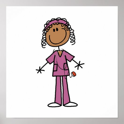 Afroamerikanischer Krankenschwester Poster (Vorne)