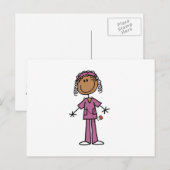 Afroamerikanischer Krankenschwester Postkarte (Vorne/Hinten)