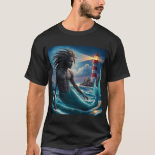Afroamerikanischer Meermann T-Shirt