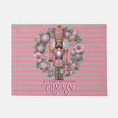 Afroamerikanischer Nutcracker Pink Pastor Wreath Fußmatte (Vorderseite)