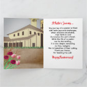 Afroamerikanischer Pastor-Kirchenjubiläumskarte Karte (Innenseite)