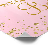 Afroamerikanischer Princess Baby Dusche Begrüßungs Poster (Ecke)