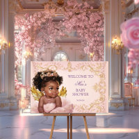 Afroamerikanischer Princess Baby Dusche Begrüßungs