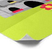 Afroamerikanischer Ritter, Pferd & Schloss Geburts Poster (Ecke)