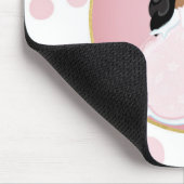Afroamerikanischer Rosa Prinzessin Mousepad (Ecke)