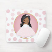 Afroamerikanischer Rosa Prinzessin Mousepad (Mit Mouse)