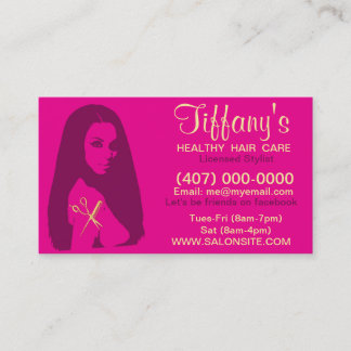 Afroamerikanischer Salon Business/Terminierungskar Terminkarte