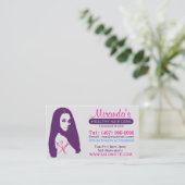 Afroamerikanischer Salon Business/Terminierungskar Terminkarte (Stehend Vorderseite)