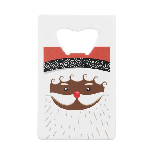 afroamerikanischer Santa Geldbeutel Flaschenöffner (Vorderseite)