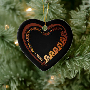 Afroamerikanischer Schwarzer Geschichtsmonat Valen Keramik Ornament