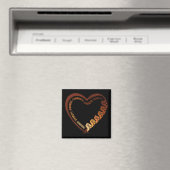 Afroamerikanischer Schwarzer Historienmonat Valent Magnet (In Situ (Geschirrspüler))