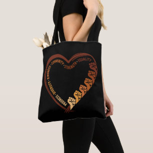 Afroamerikanischer Schwarzer Historienmonat Valent Tasche