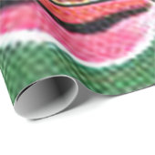 Afroamerikanischer schwarzer Weihnachtsmann Geschenkpapier (Rolleneckpunkt)