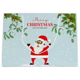 Afroamerikanischer schwarzer Weihnachtsmann Große Geschenktüte