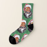 Afroamerikanischer schwarzer Weihnachtsmann Socken<br><div class="desc">"Afrikanisch Amerikanisch" Afrikanische Schwarze Braun WeihnachtsWeihnachtsmann Weihnachten Ethnisch Spanisch "Mexikanisch Amerikanisch" "Heiliges Nick" "Jolly Santa" "Frohe Weihnachten" Weihnachten Weihnachten Weihnachten "Kris Kringle" "dunkelhäutige" "dunkle Haut" Braun Ethnic Diverse Diversity Inklusiv</div>