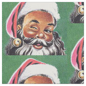 Afroamerikanischer schwarzer Weihnachtsmann Stoff (Nahaufnahme)