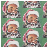 Afroamerikanischer schwarzer Weihnachtsmann Stoff (Muster)