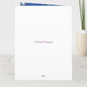 Afroamerikanischer Starry-Skies-Jubiläumsausweis Karte (Rückseite)