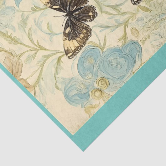 Afroamerikanischer Steampunk Male Blue P8 Decoupag Seidenpapier (Ausschnitt)