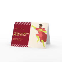 Afroamerikanischer Super Hero Vater Happy Vatertag