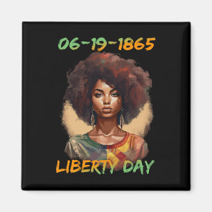 - Afroamerikanischer Tag der Unabhängigkeit der Fr Magnet