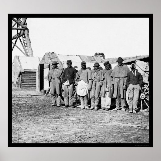 Afroamerikanischer Teamsters 1864 Poster (Vorne)