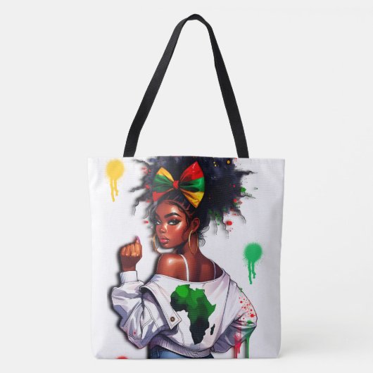Afroamerikanischer Tee feiert ihr Erbe Tasche (Vorderseite)