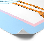 Afroamerikanischer Twins Baby Showbanner Poster (Ecke)