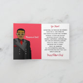 Afroamerikanischer Vater Anzug, Krawatte und Autov Karte (Innenseite)