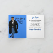 Afroamerikanischer Vater Black Coat & Krawatte Vat Karte (Innenseite)