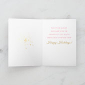 Afroamerikanischer Weihnachtsangel Einladung (Innenseite)