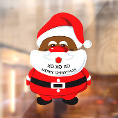 Afroamerikanischer Weihnachtsfeiertag Fensteraufkleber (Blatt 2)