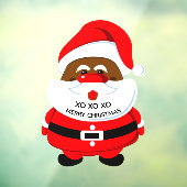 Afroamerikanischer Weihnachtsfeiertag Fensteraufkleber (Blatt 3)