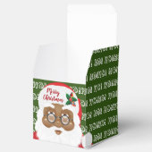 Afroamerikanischer Weihnachtsfeiertag Geschenkschachtel (Geöffnet)