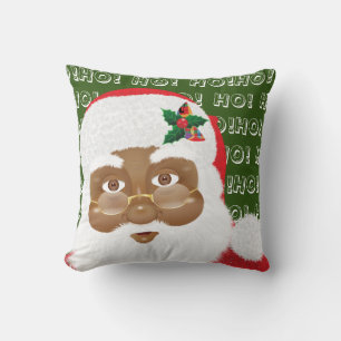 Afroamerikanischer Weihnachtsfeiertag Kissen