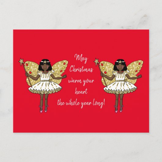 Afroamerikanischer Weihnachtsgebäck Postkarte (Vorderseite)