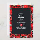 Afroamerikanischer WeihnachtsJunggeselinnen-Abschi Einladung (Rückseite)