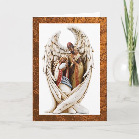 Afroamerikanischer Weihnachtskarten Dankeskarte (Vorderseite)