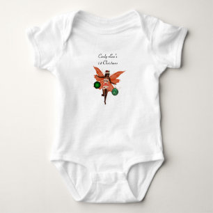 Afroamerikanischer Weihnachtskittel Baby Strampler