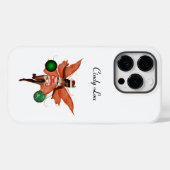 Afroamerikanischer WeihnachtsklingelCase Case-Mate iPhone Hülle (Rückseite (Horizontal))