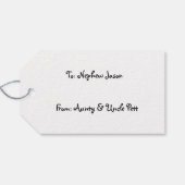 Afroamerikanischer Weihnachtslieder Geschenkanhänger (Rückseite Horizontal)